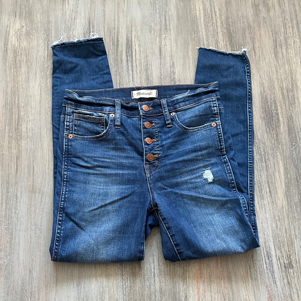Madewell Women's Dark Blue Skinny Jeans